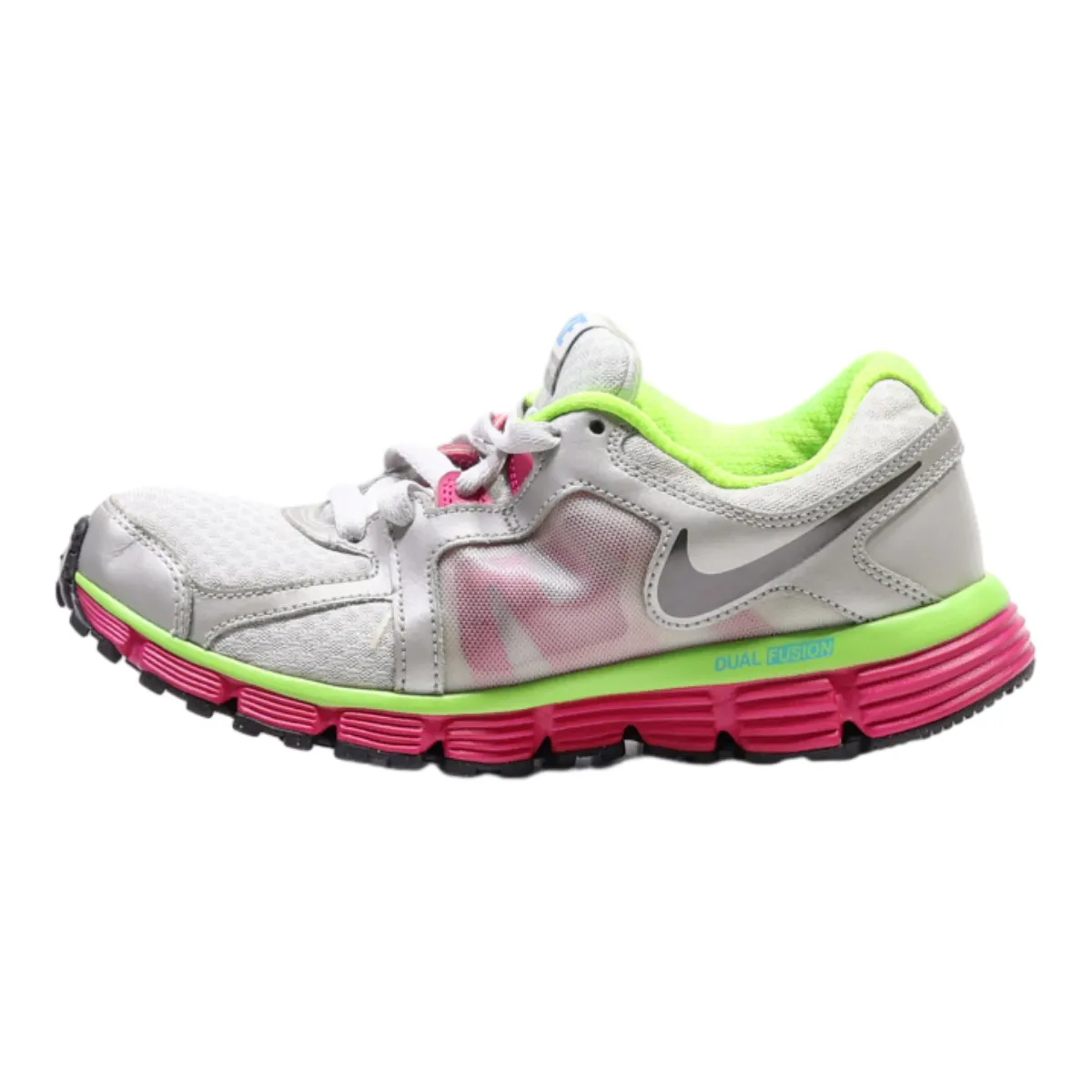 NIKE Sneaker Trainers Silver Synthetic Womens UK 5