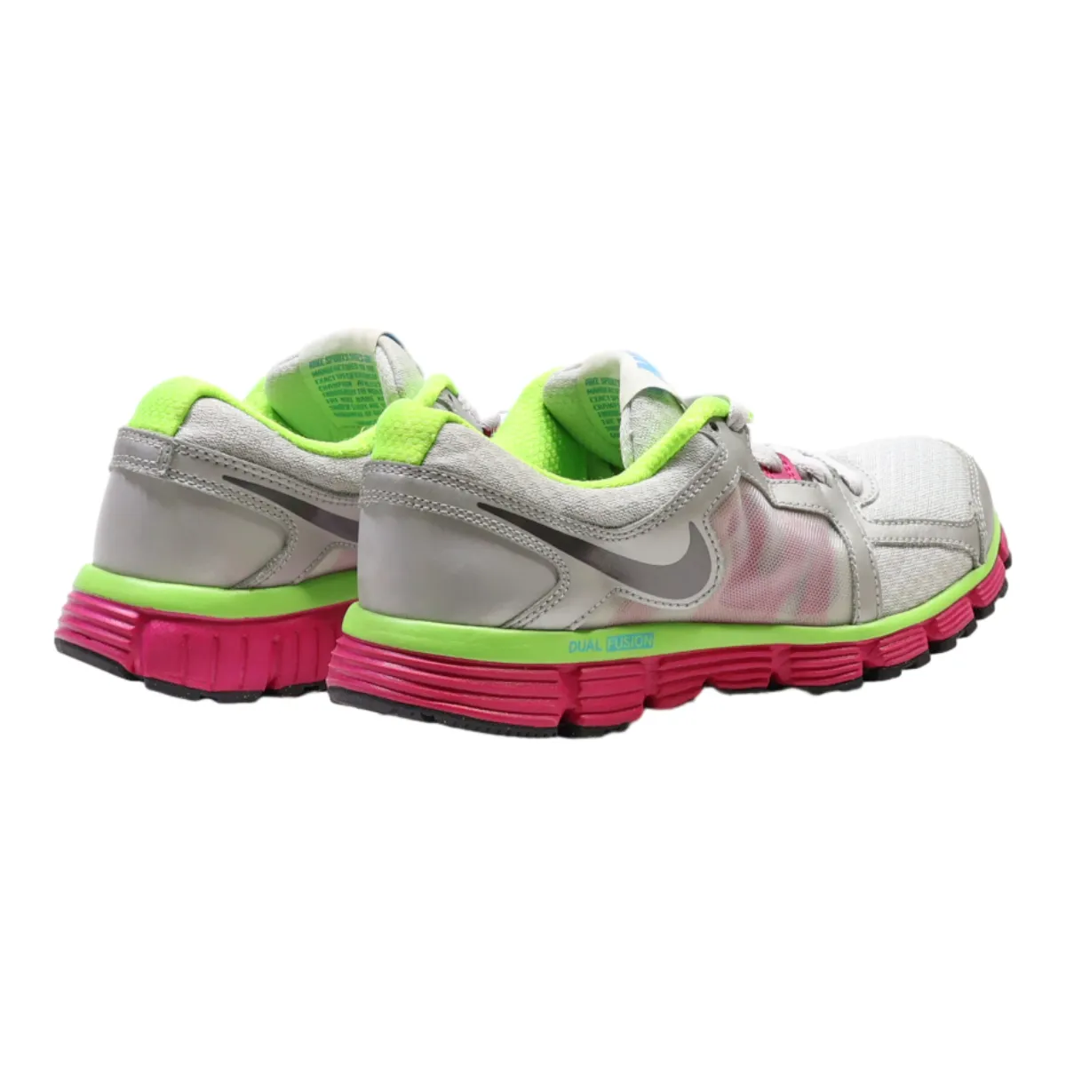 NIKE Sneaker Trainers Silver Synthetic Womens UK 5