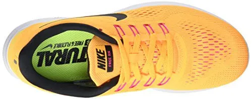 Nike Womens Free Run Womens Laser Yellow Running Shoes in Size 6.5 US (4 UK / 37.5 EU) Yellow