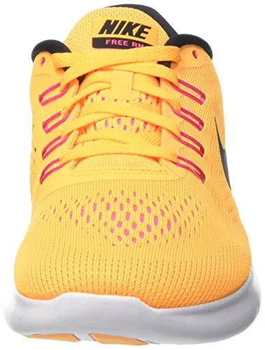 Nike Womens Free Run Womens Laser Yellow Running Shoes in Size 6.5 US (4 UK / 37.5 EU) Yellow