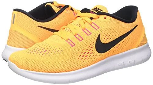 Nike Womens Free Run Womens Laser Yellow Running Shoes in Size 6.5 US (4 UK / 37.5 EU) Yellow