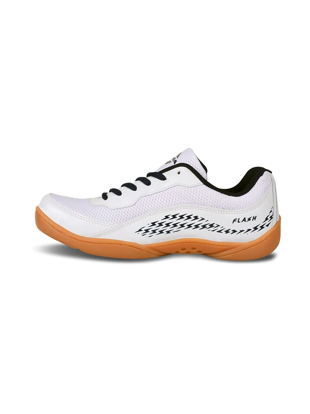 NIVIA Flash 2.0 Badminton Shoes for Men (White)