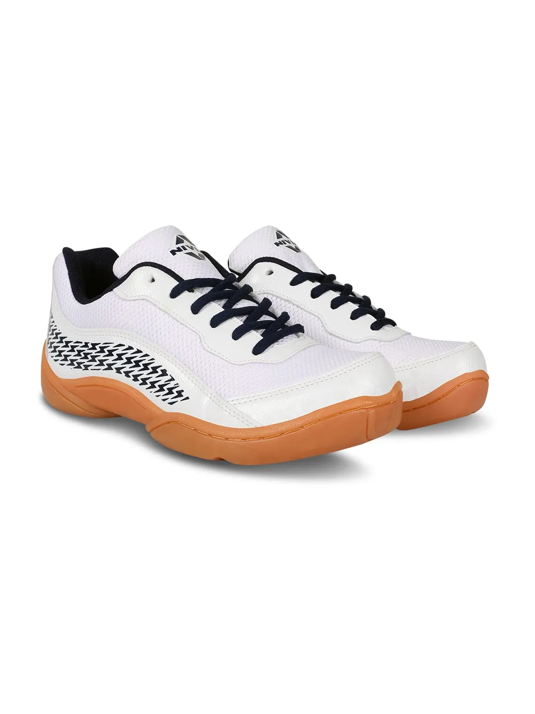 NIVIA Flash 2.0 Badminton Shoes for Men (White)