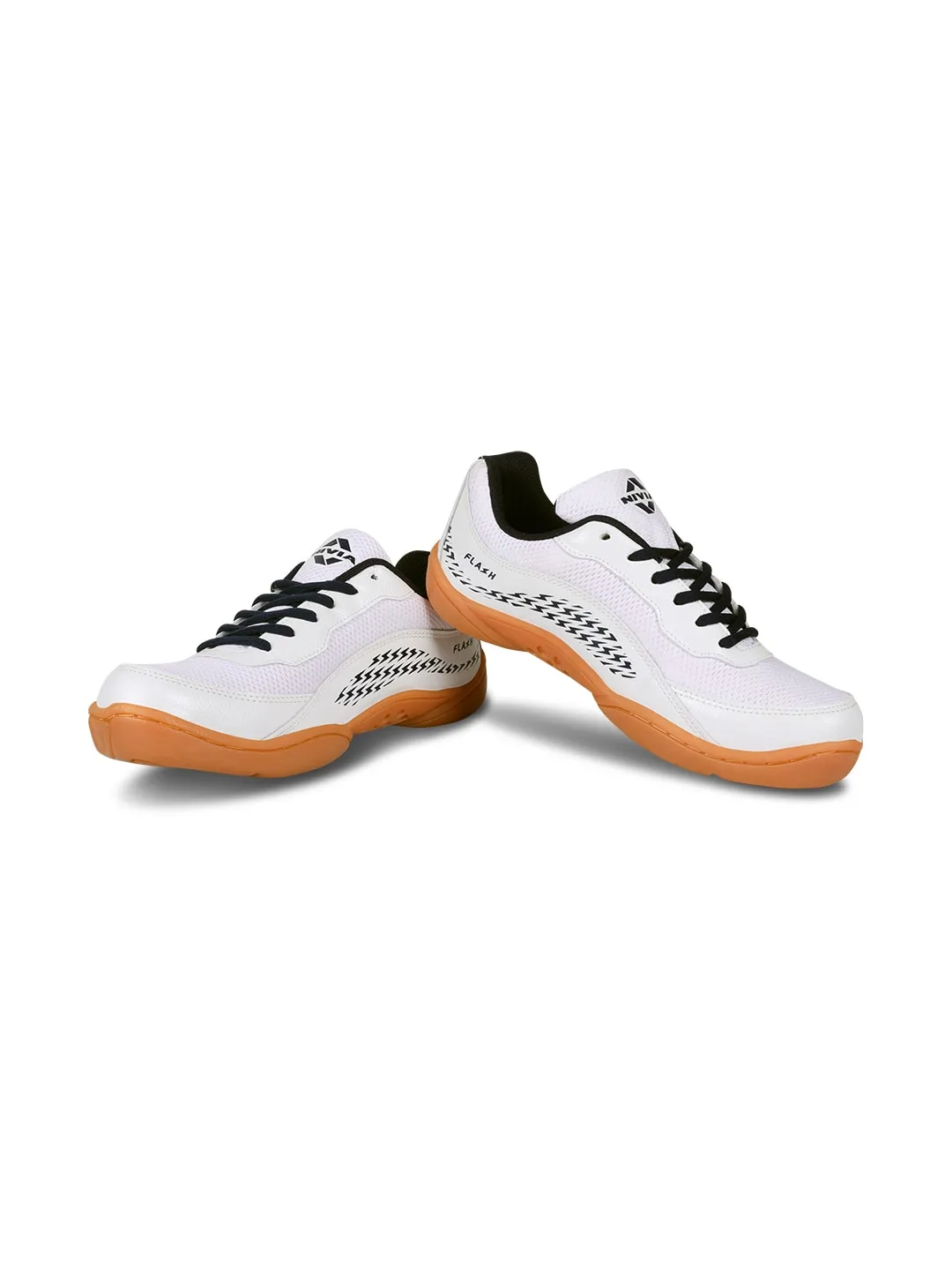 NIVIA Flash 2.0 Badminton Shoes for Men (White)