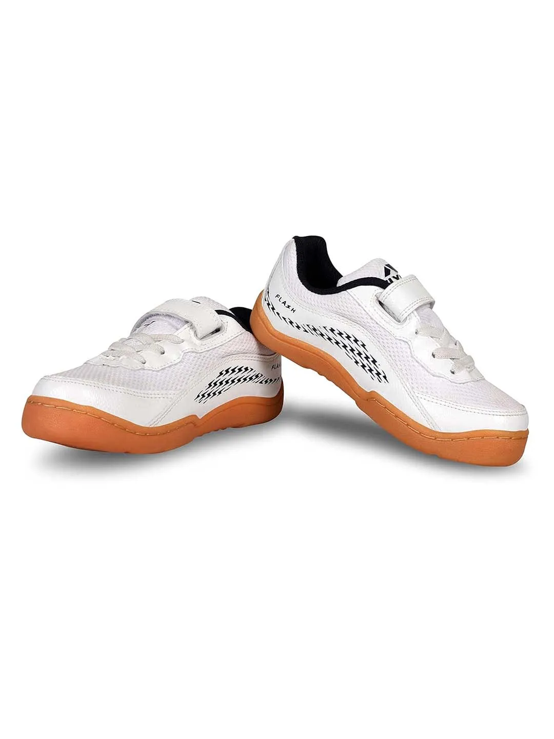 Nivia�Flash Badminton Shoes For Kids (White/Blue)