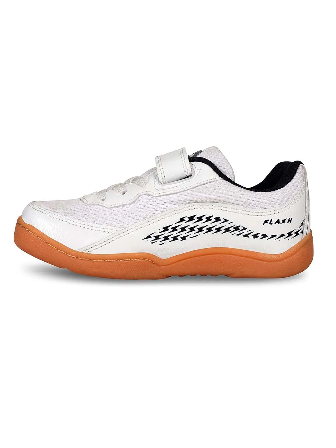 Nivia�Flash Badminton Shoes For Kids (White/Blue)