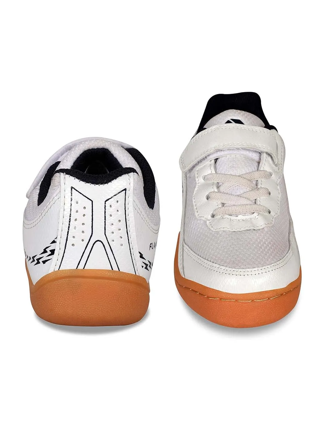 Nivia�Flash Badminton Shoes For Kids (White/Blue)