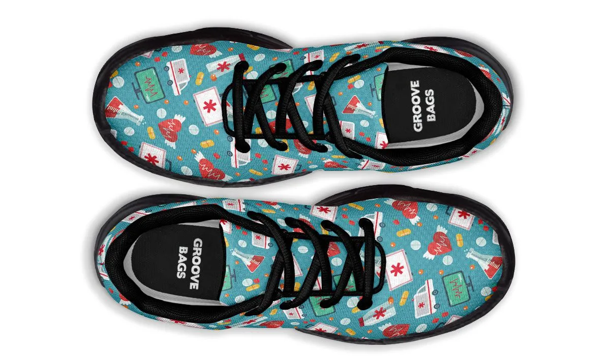 Nurse Pattern Chunky Sneakers