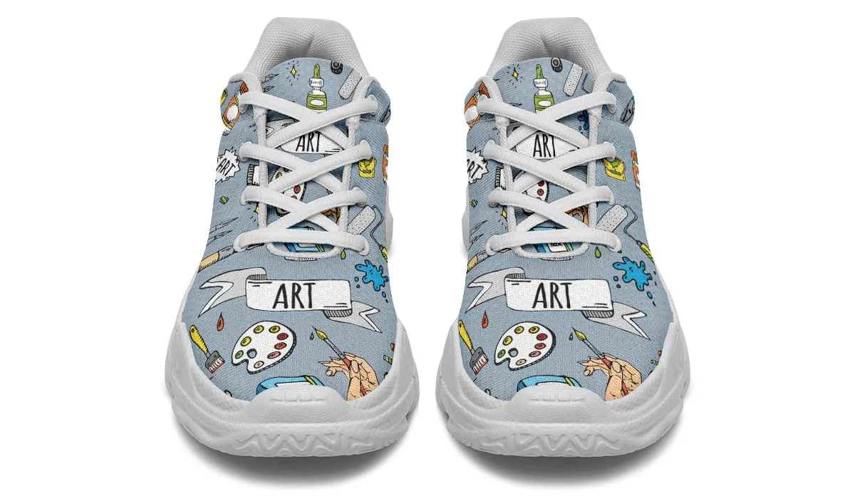 Painter Doodles Chunky Sneakers