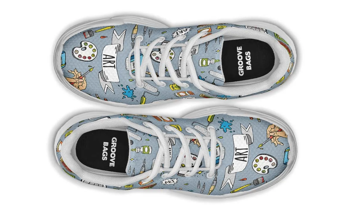 Painter Doodles Chunky Sneakers