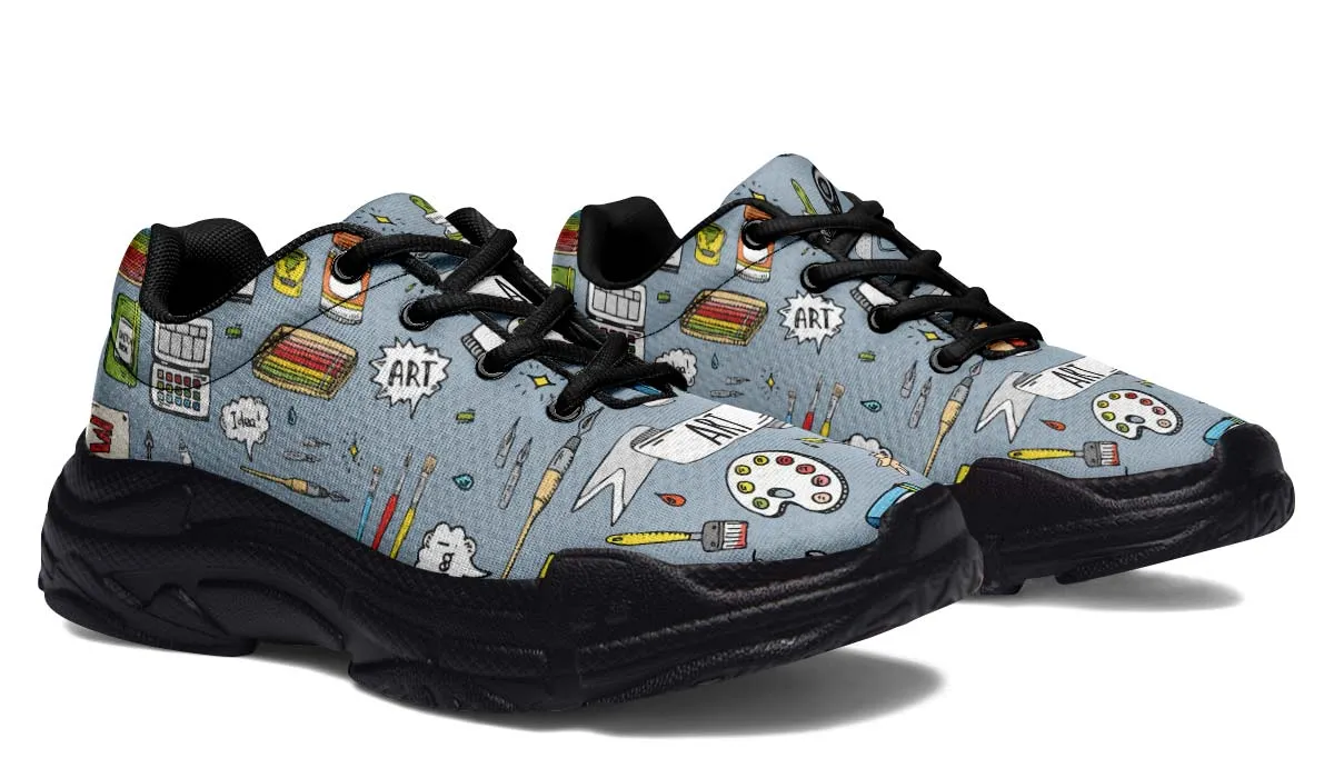 Painter Doodles Chunky Sneakers