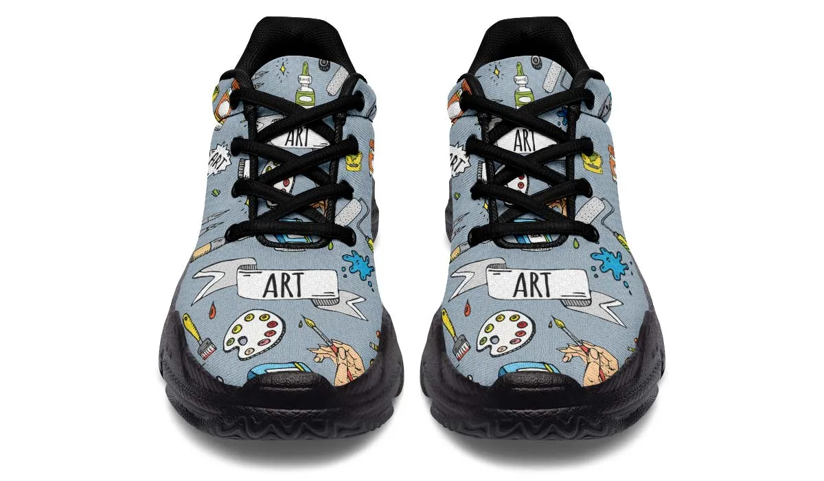 Painter Doodles Chunky Sneakers