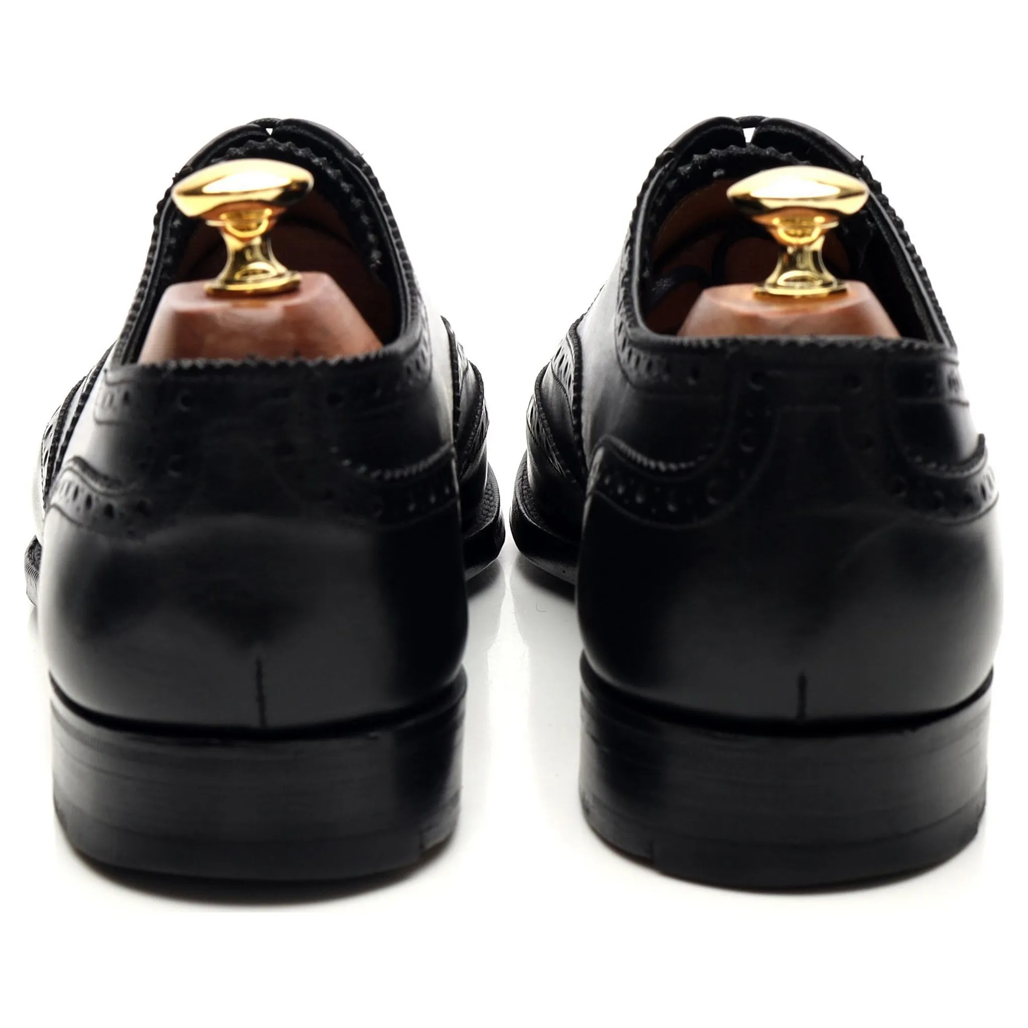Poulson Skone & Co Black Leather Oxford Brogues UK 9 E