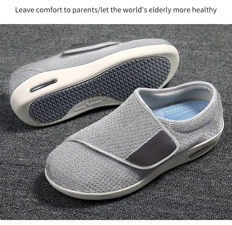 Professional Velcro Plantar Fasciitis Edema Arthritis Gout Hallux Valgus Swollen Feet Big Toe Ortho Diabetic Elderly Shoes Men