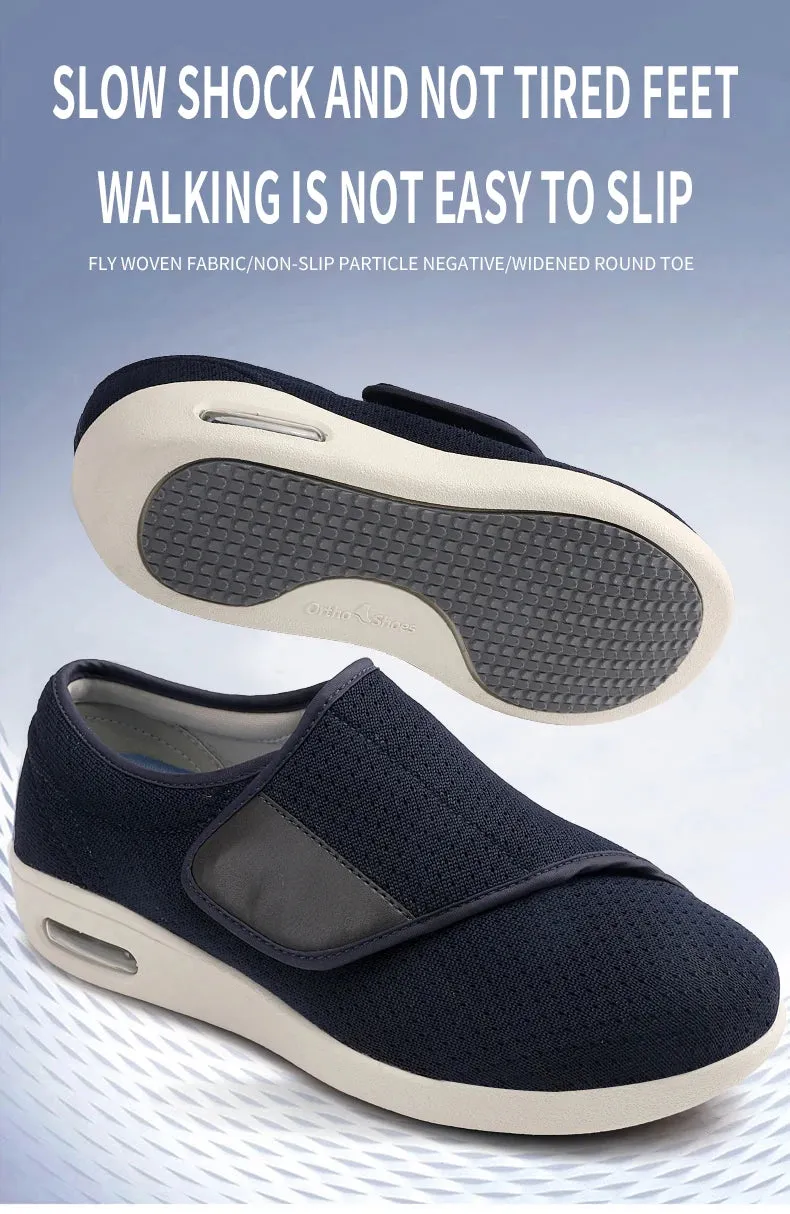 Professional Velcro Plantar Fasciitis Edema Arthritis Gout Hallux Valgus Swollen Feet Big Toe Ortho Diabetic Elderly Shoes Men