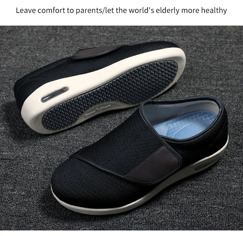 Professional Velcro Plantar Fasciitis Edema Arthritis Gout Hallux Valgus Swollen Feet Big Toe Ortho Diabetic Elderly Shoes Men