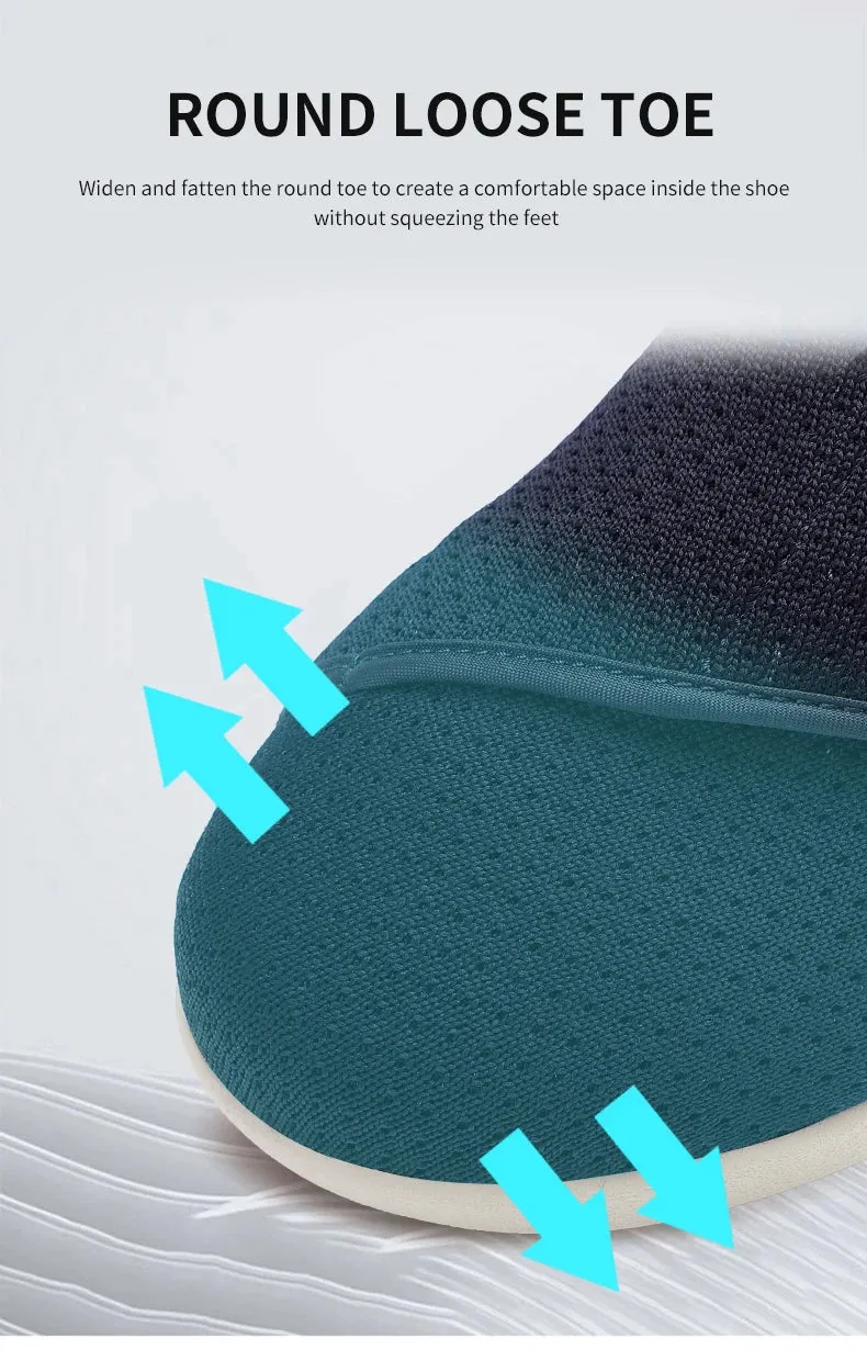 Professional Velcro Plantar Fasciitis Edema Arthritis Gout Hallux Valgus Swollen Feet Big Toe Ortho Diabetic Elderly Shoes Men