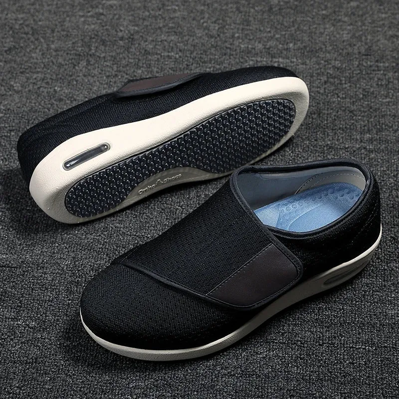 Professional Velcro Plantar Fasciitis Edema Arthritis Gout Hallux Valgus Swollen Feet Big Toe Ortho Diabetic Elderly Shoes Men