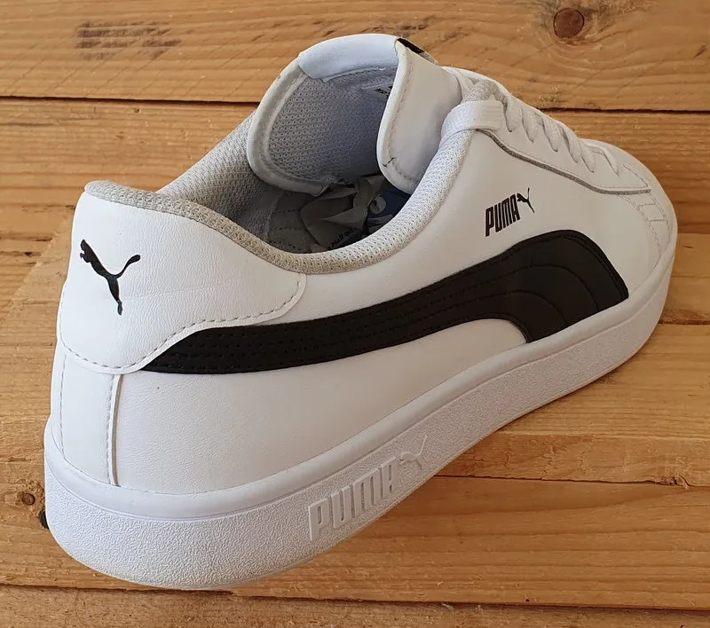 Puma Smash V2 Low Leather Trainers UK10/US11/EU44.5 365215-01 White/Black