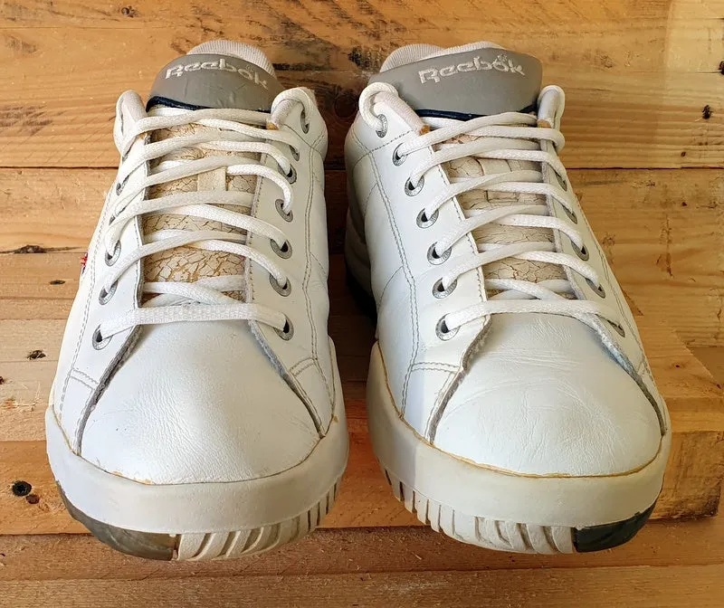 Reebok Classic Low Leather Trainers UK12/US13/EU47 RA801 TYI White/Grey