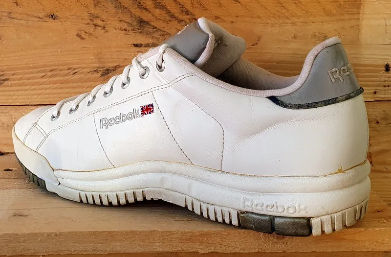 Reebok Classic Low Leather Trainers UK12/US13/EU47 RA801 TYI White/Grey