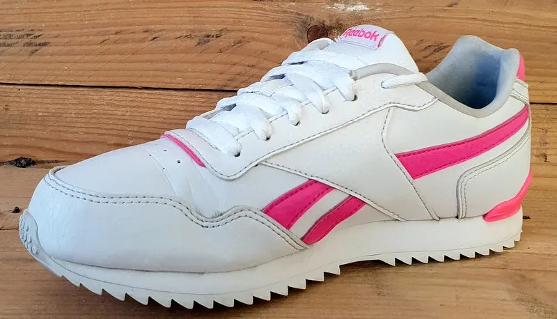 Reebok Royal Glide Low Leather Trainers UK5/US5.5/EU37 DV7262 White/Pink