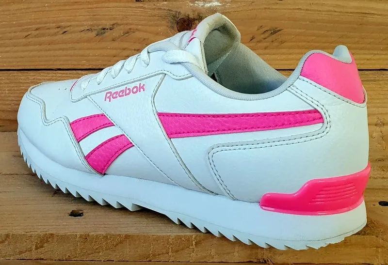 Reebok Royal Glide Low Leather Trainers UK5/US5.5/EU37 DV7262 White/Pink