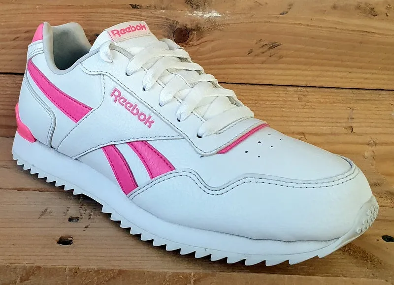 Reebok Royal Glide Low Leather Trainers UK5/US5.5/EU37 DV7262 White/Pink