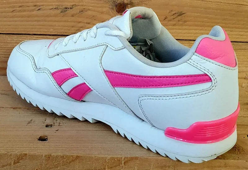 Reebok Royal Glide Low Leather Trainers UK5/US5.5/EU37 DV7262 White/Pink