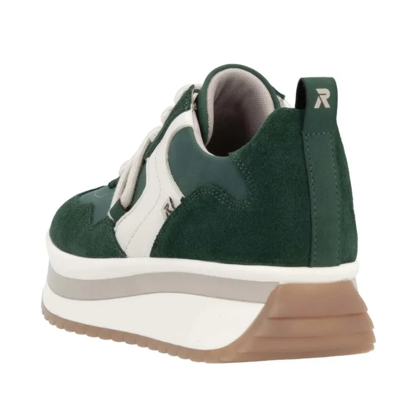 Rieker Womens Trainer W0900-54 Evolution Green Combi
