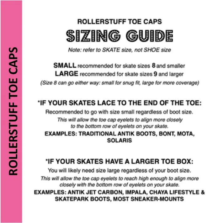 Rollerstuff Lime Green Toe Caps