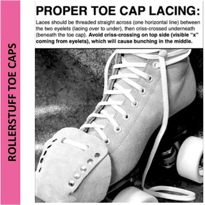 Rollerstuff Teal Glitter Toe Caps