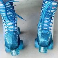 Rollerstuff Teal Glitter Toe Caps