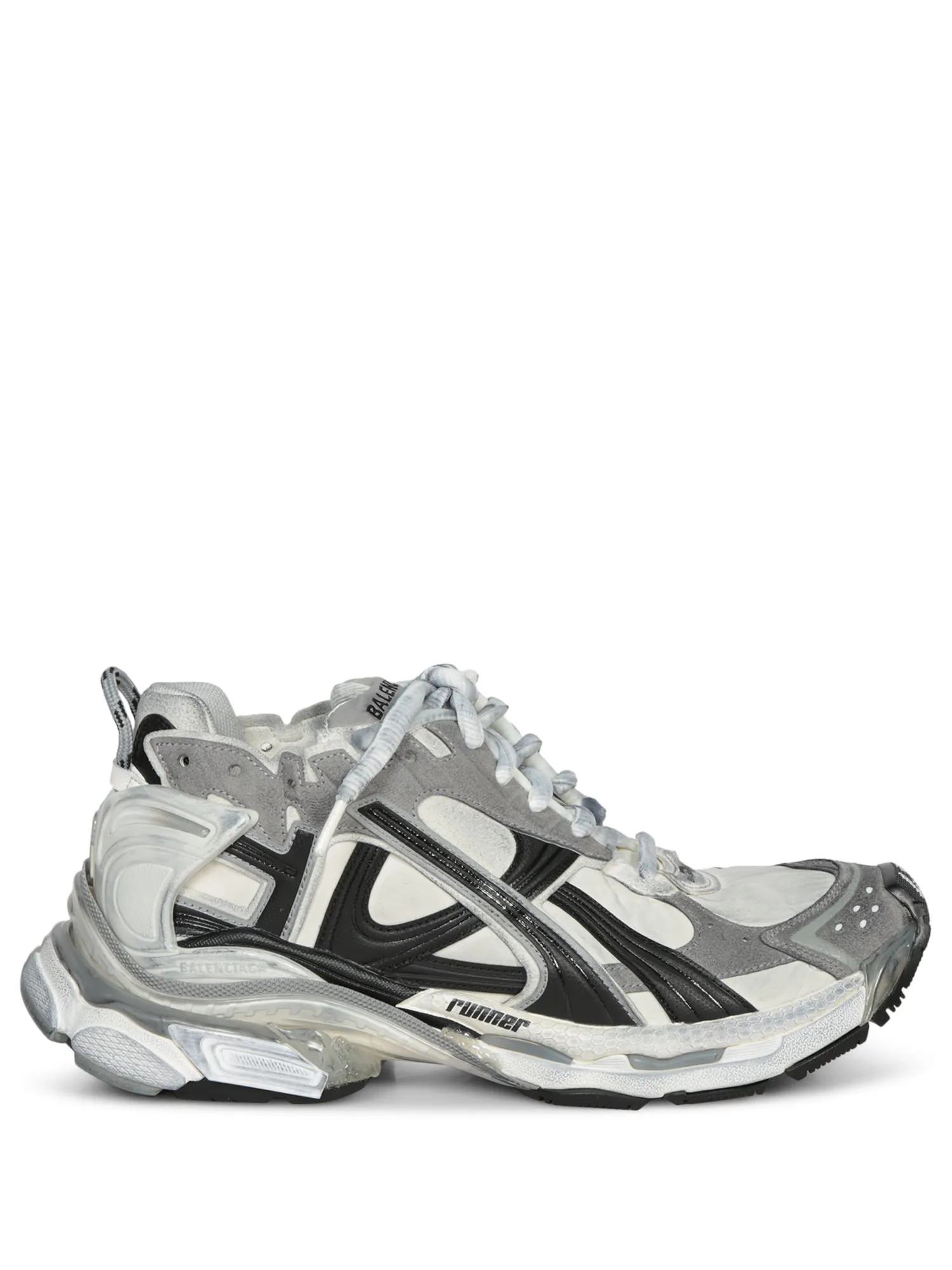 Runner Sneakers White-Black-Grey