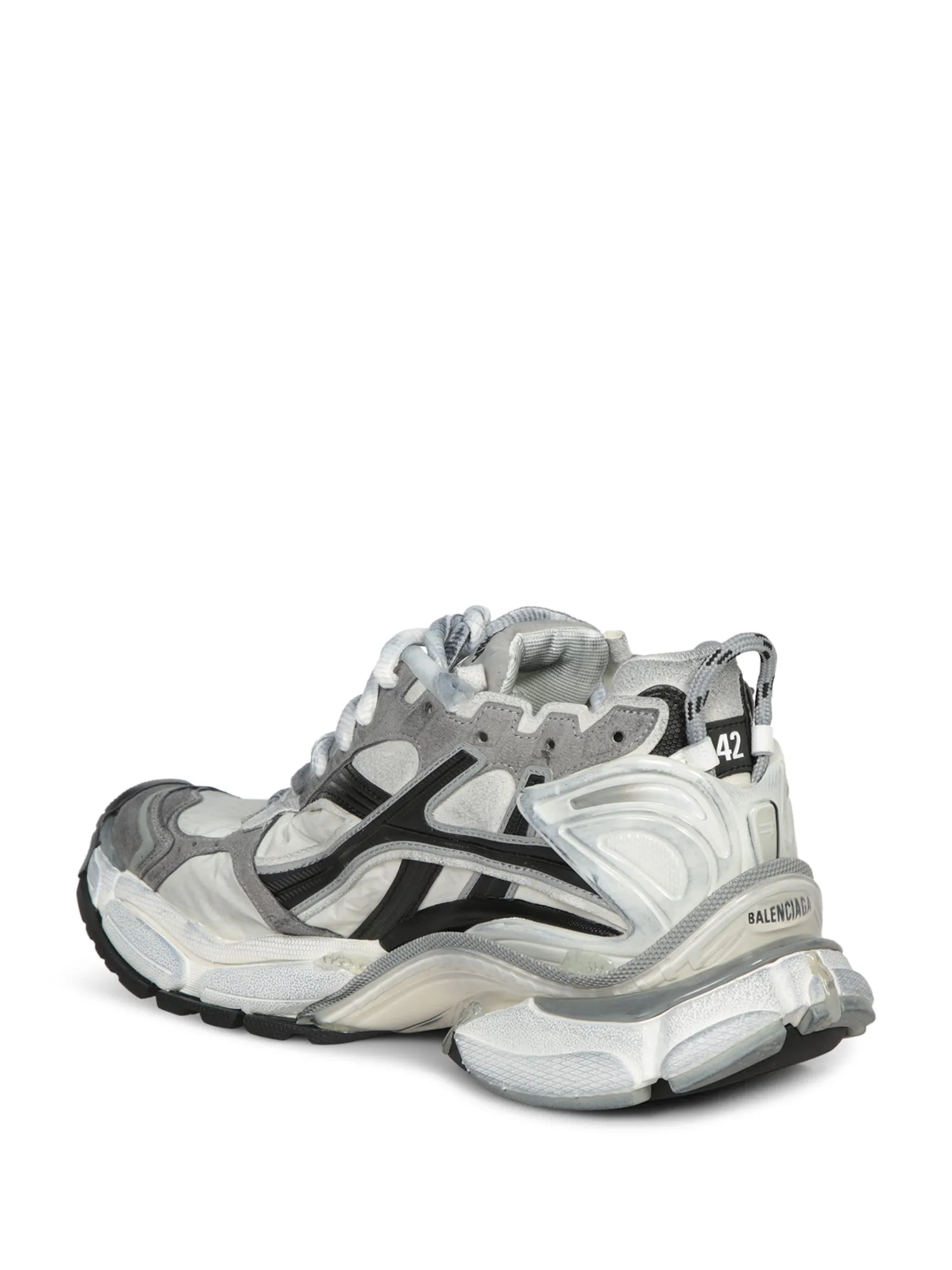 Runner Sneakers White-Black-Grey