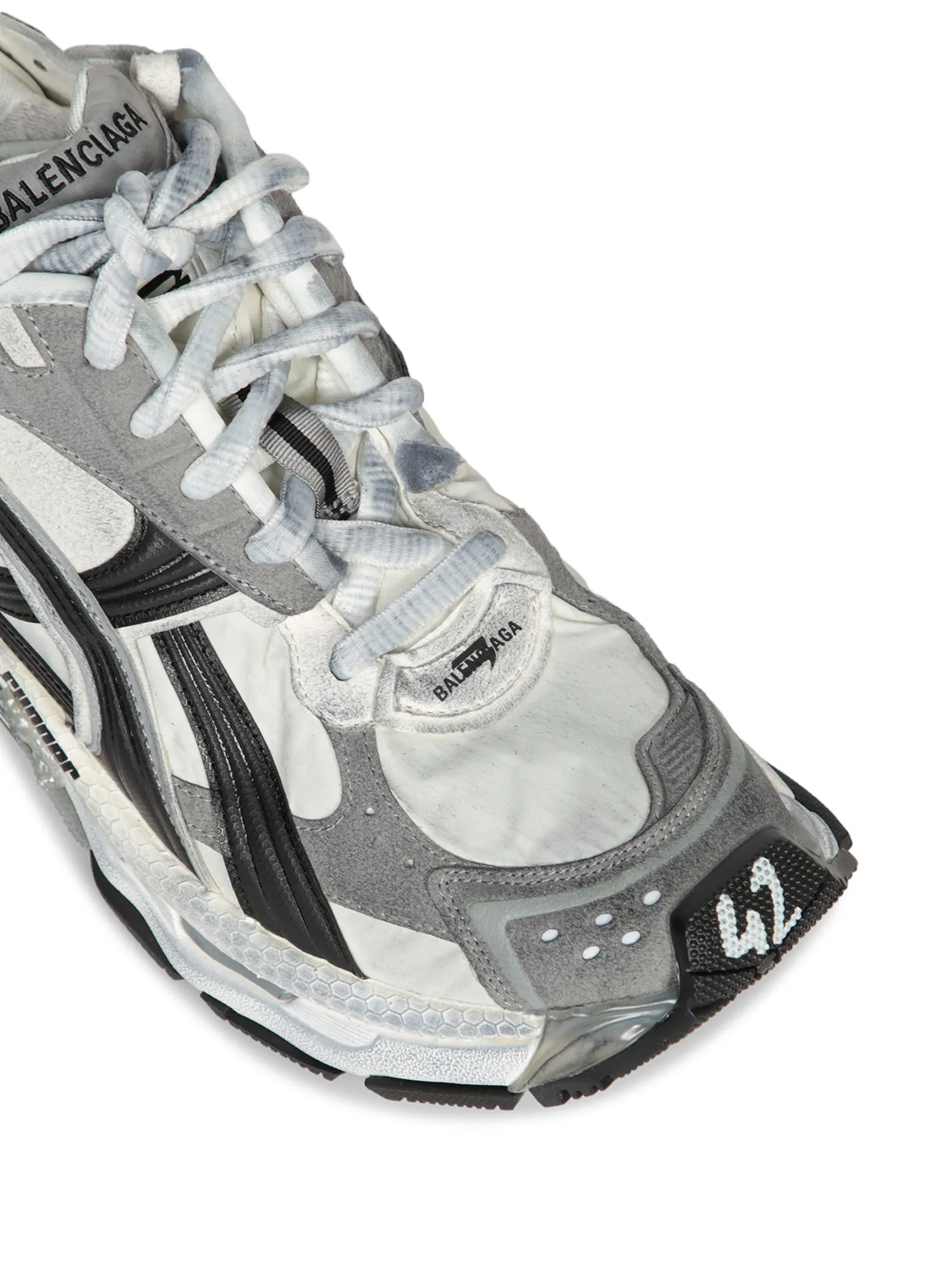 Runner Sneakers White-Black-Grey