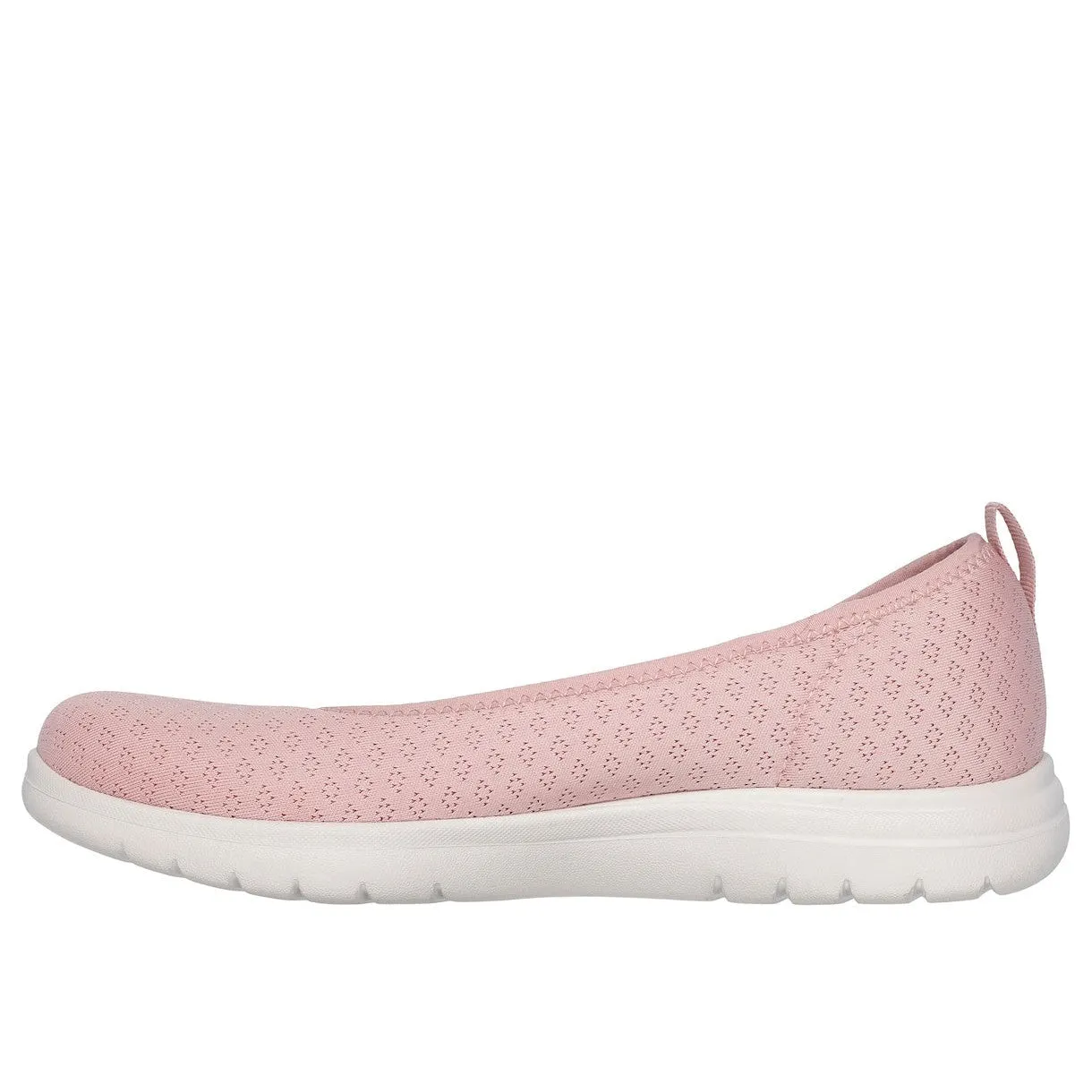 Skechers 138360 On-The-Go Flex - Siena Ladies Blush Pink Textile Vegan  Slip Ons