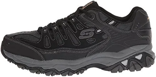 Skechers Sport Men's Afterburn Memory Foam Lace-Up Sneaker,Black,10.5 M US