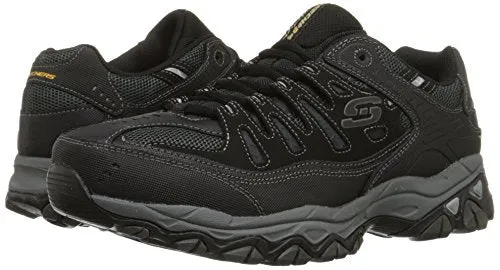 Skechers Sport Men's Afterburn Memory Foam Lace-Up Sneaker,Black,10.5 M US