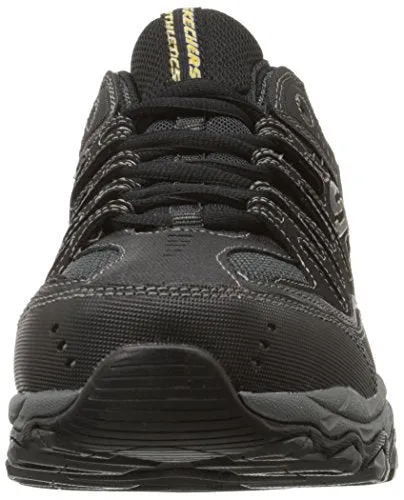 Skechers Sport Men's Afterburn Memory Foam Lace-Up Sneaker,Black,10.5 M US