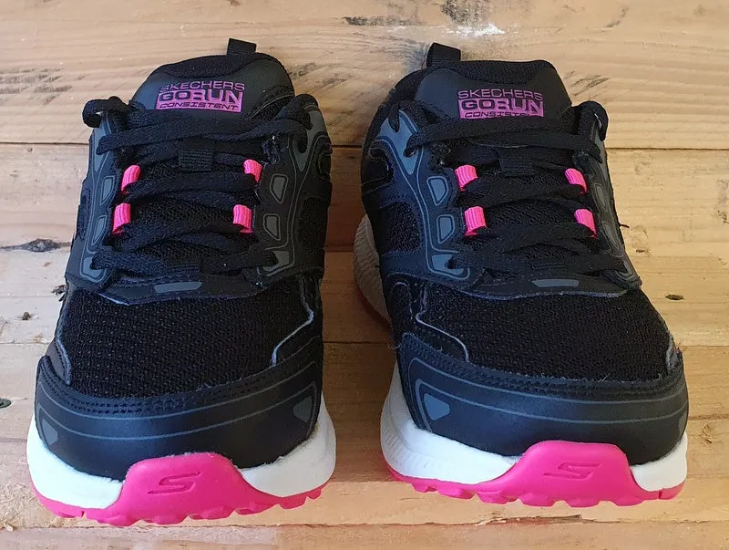 Sketchers Go Run Consistent Low Textile Trainers UK3/US6/E36 SN 128075 Black