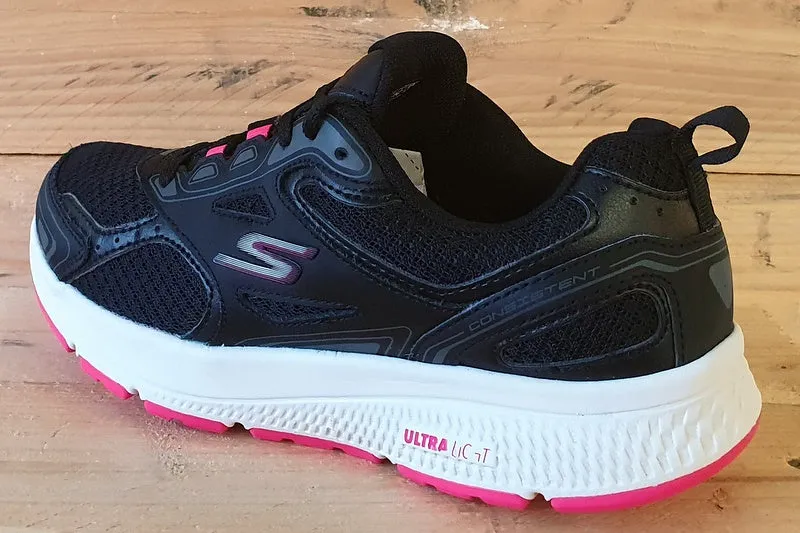 Sketchers Go Run Consistent Low Textile Trainers UK3/US6/E36 SN 128075 Black