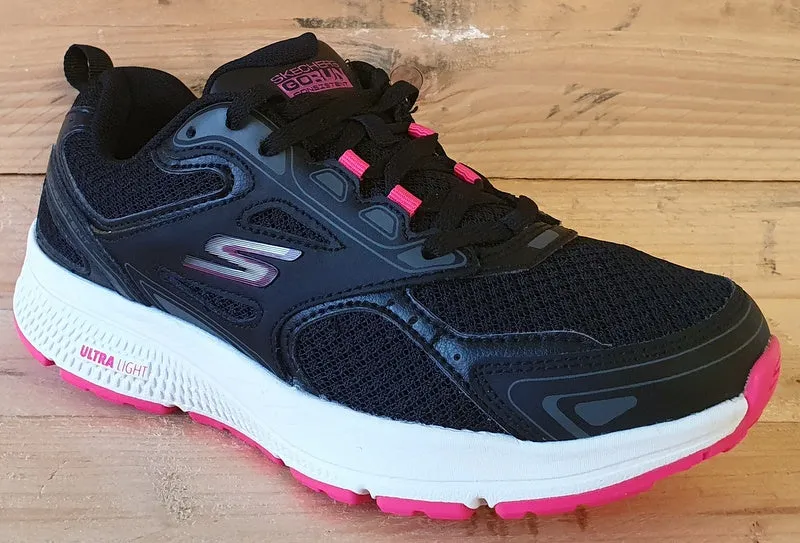 Sketchers Go Run Consistent Low Textile Trainers UK3/US6/E36 SN 128075 Black