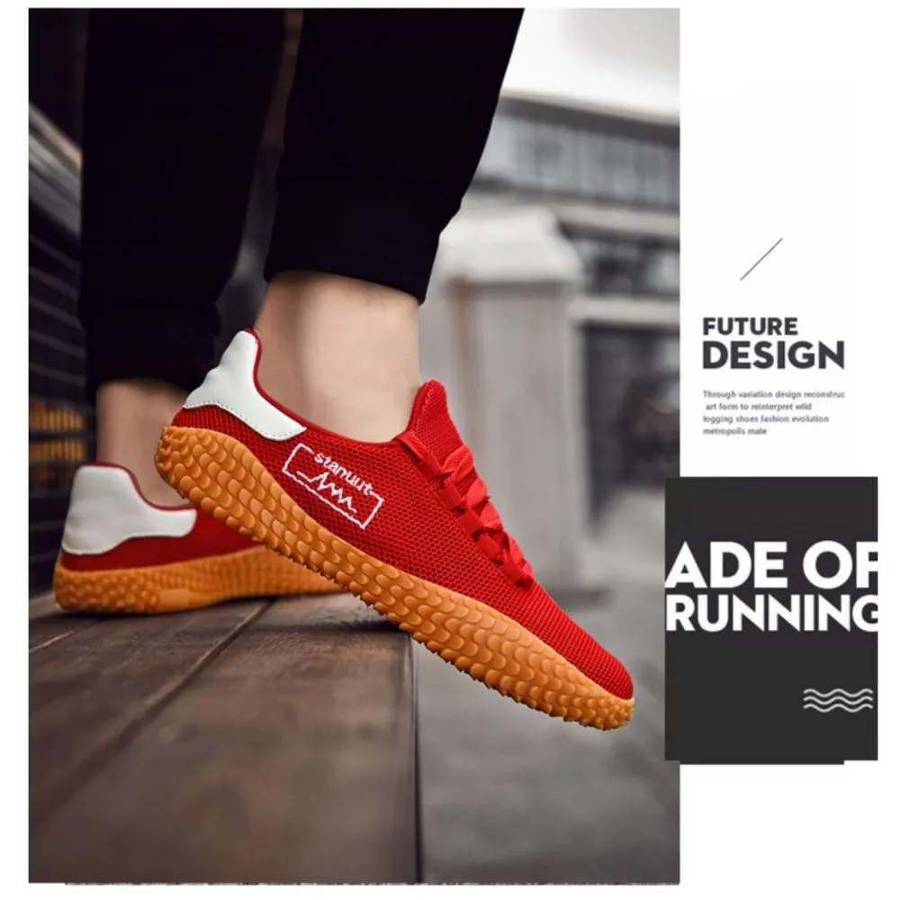 Sneakers Men's Barefoot Lightweight Shoes - Red Size US10.5 = US45