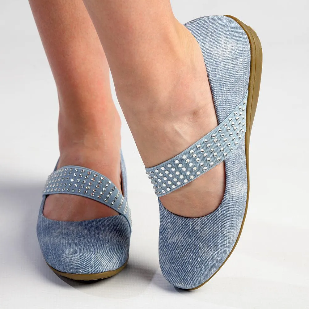 Soft Style By Hush Puppies Dominga Slip-On Loafer  - Light Denim