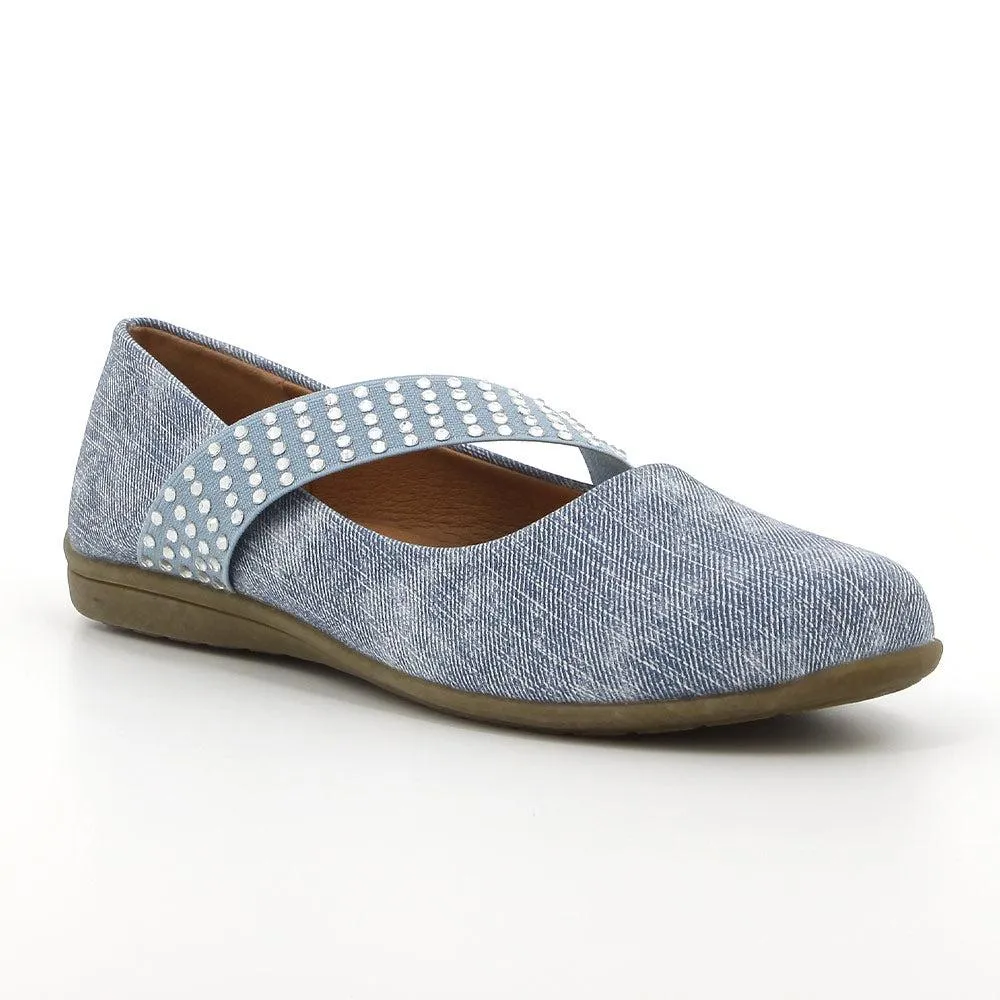 Soft Style By Hush Puppies Dominga Slip-On Loafer  - Light Denim