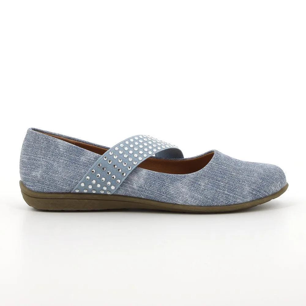 Soft Style By Hush Puppies Dominga Slip-On Loafer  - Light Denim