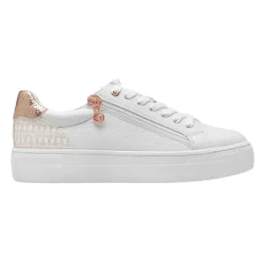 Tamaris Ladies  Trainers - 23313-41 - White/Rose Gold