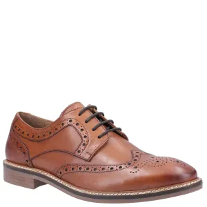 Tan Bryson Brogue Lace-Up Shoes
