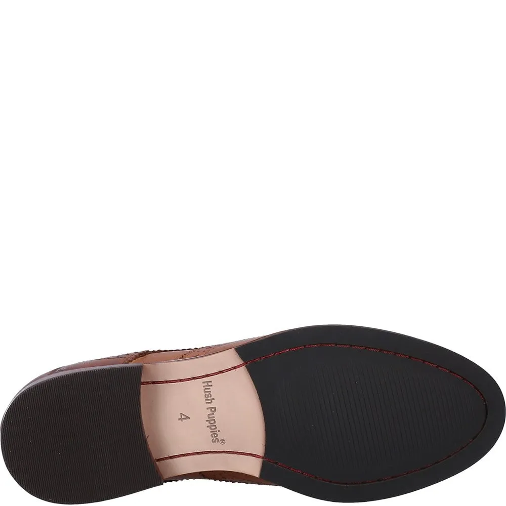 Tan Natalia Brogue Shoes
